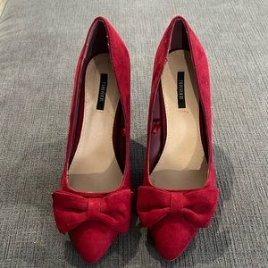 Forever21 Red bow stilletos